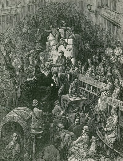 Scène de rue à Londres - Gustave Dore